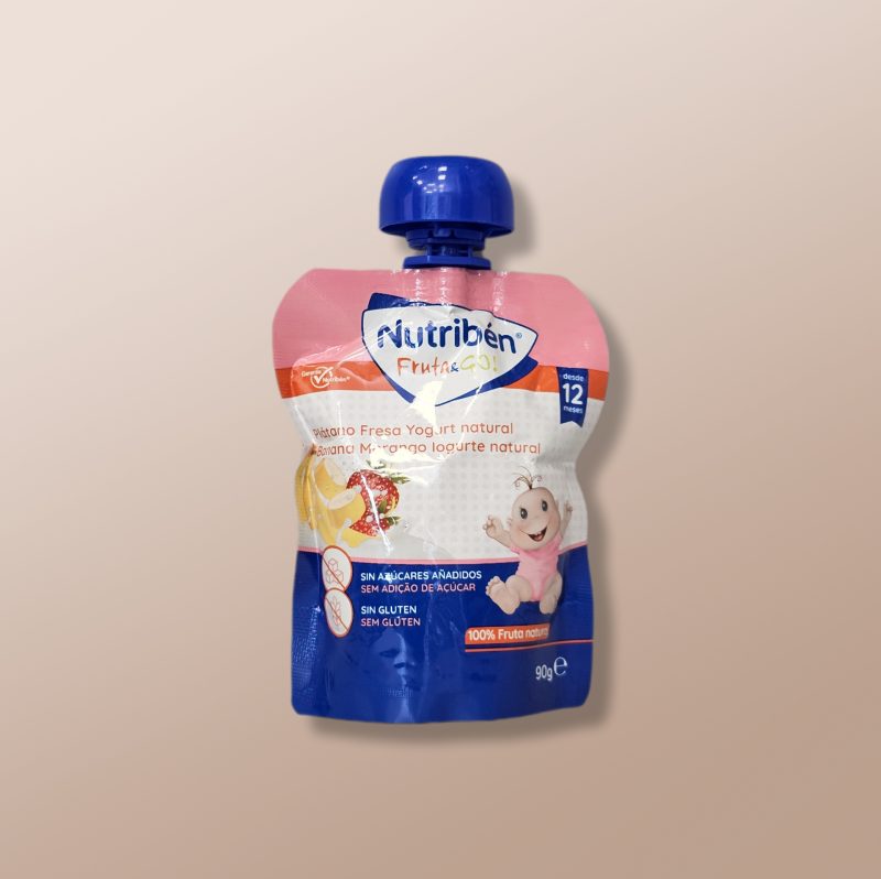Nutriben - Fruta & Go Banana, Strawberry and Yogurt 90g