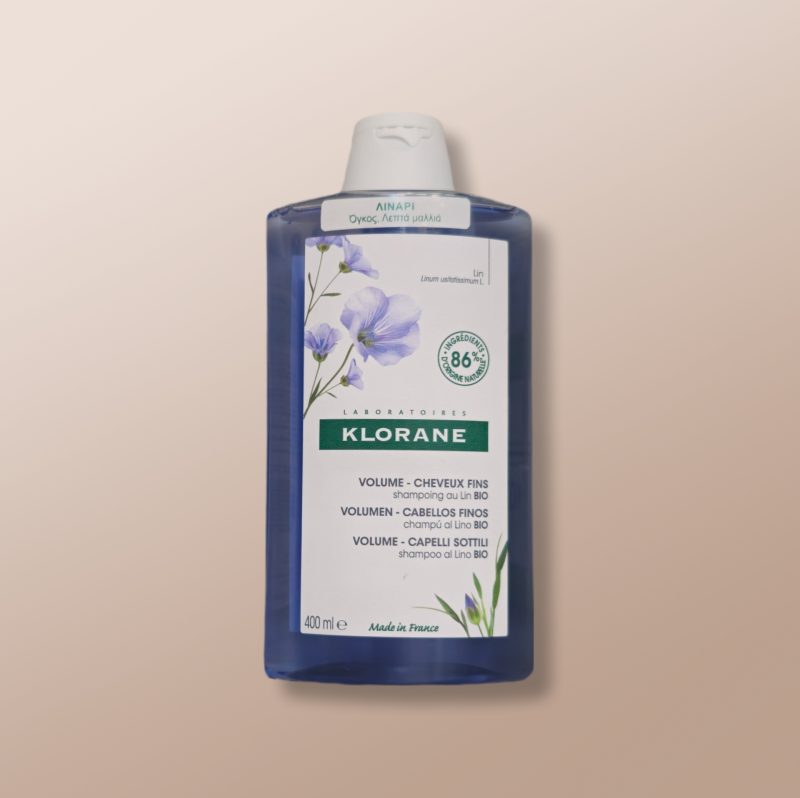 Klorane Volume-Fine Hair Shampoo With Organic Flax 400ml