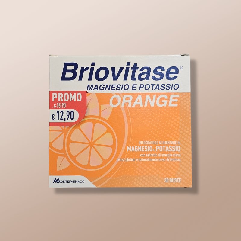 Montefarmaco - Briovitase Magnesio e Potasio Orange Flavour x30 Sachets