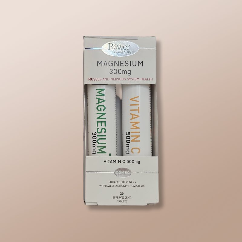 Power Of Nature - Bipack Magnesium 300mg Vitamin C 500mg