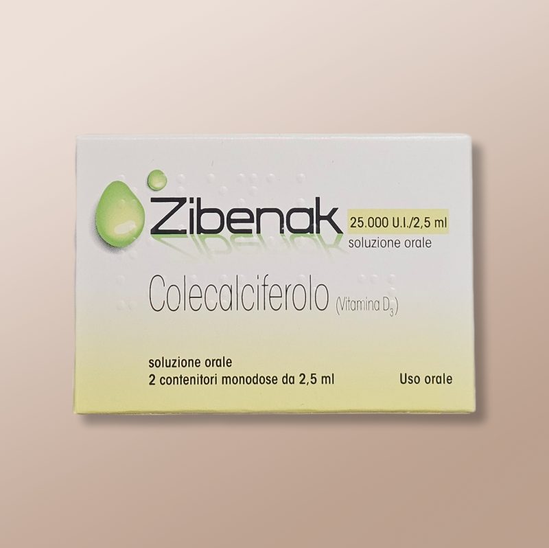 Zibenak Vitamin D3 Oral Solution 25.000U/2.5ml