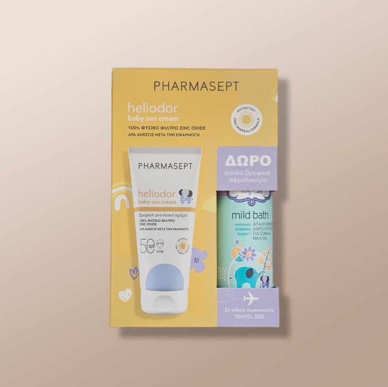 Pharmasept - Heliodor Kids Sun Cream SPF 50/Kids Soft Bath 2x150ml/100ml