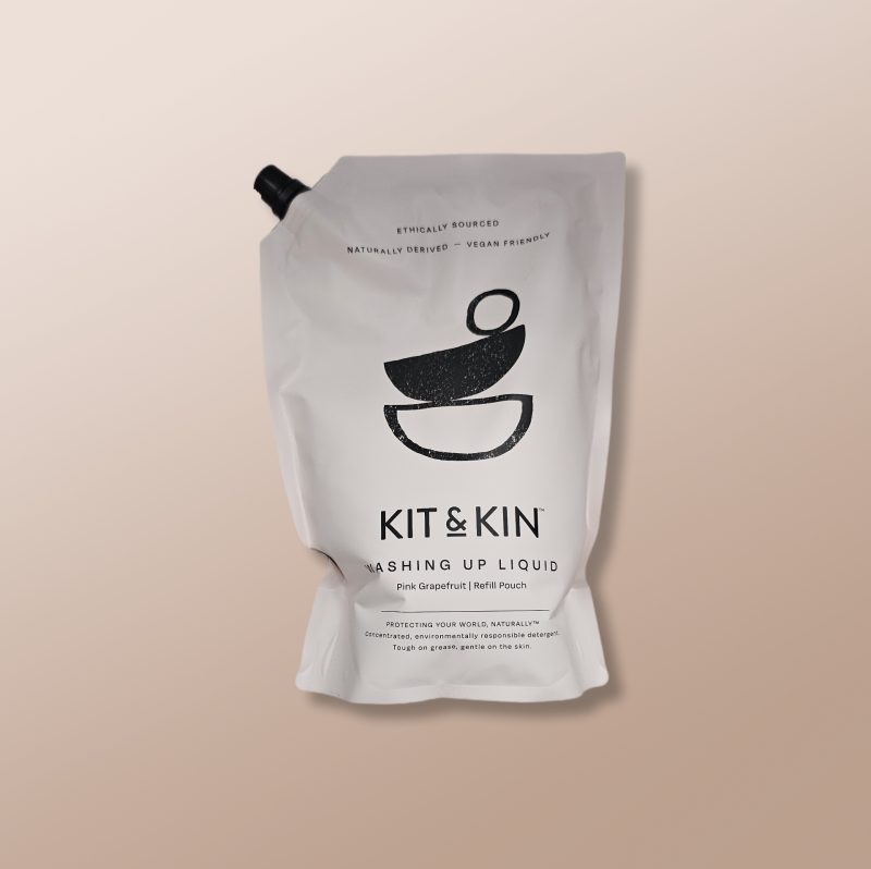 Kit&Kin - Washing Up Liquid Pink Grapefruit Refille Pouch 1L