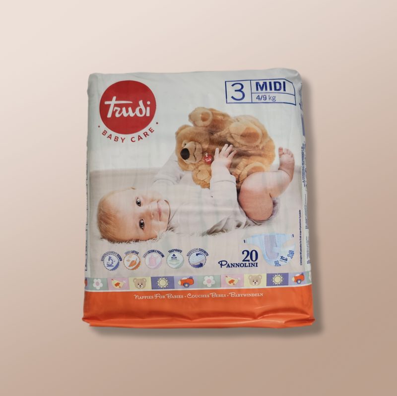 Trudi Baby Care - Diaper Midi 3 (4-9 kg) 20Pcs