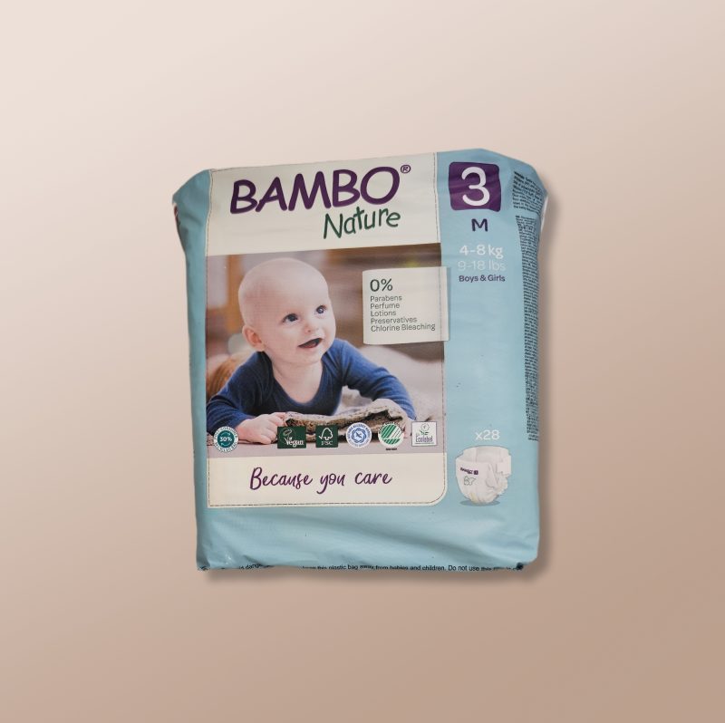 Bambo Nature - Diaper Slip S 3 M (4-8kg) 24Pcs