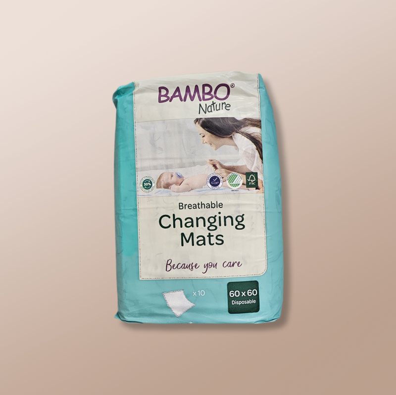 Bambo Nature - Breathable Changing Mats 60x90cm 10Pcs