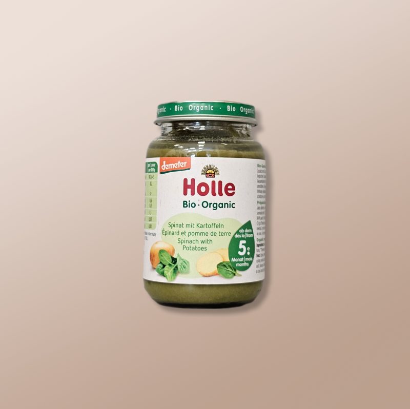 Holle Bio - Organic Baby Food Spinach With Potatoes +5m 190g