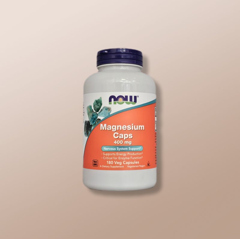Now - Magnesium Caps 400mg x180 Veg Capsules
