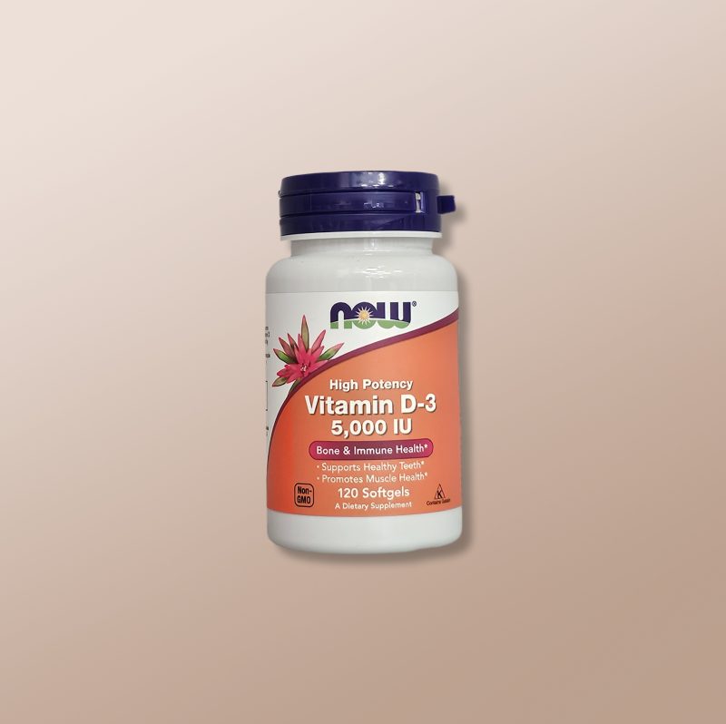 Now - Vitamin D-3 5000IU x120 Softgels