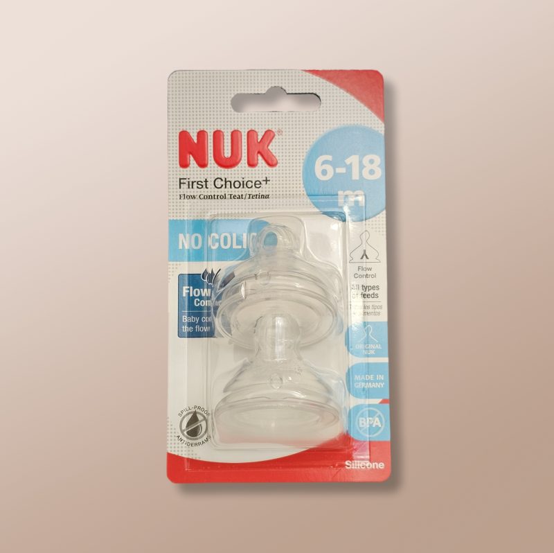 Nuk - First Choice Silicone Flow Control Teat 6-18m