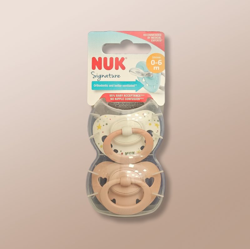 Nuk - Signature Silicone Soother 0-6m x2