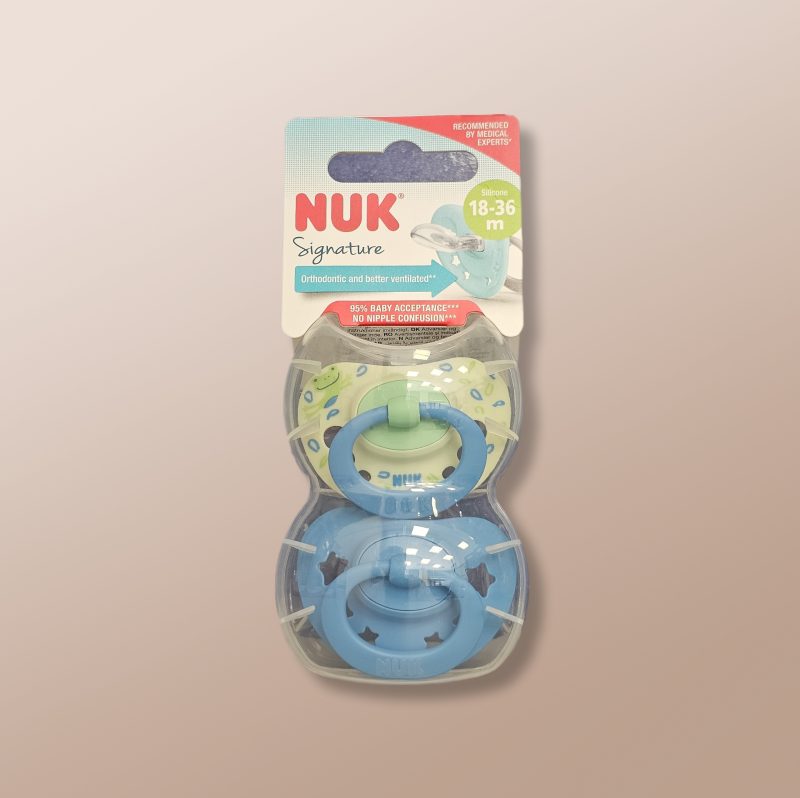 Nuk - Signature Silicone Soother 18-36m x2