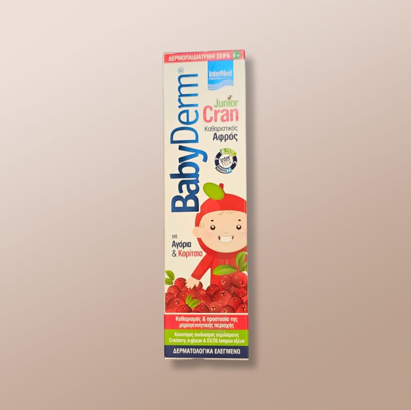 BabyDerm Junior Cran Cleansing Foam 150ml