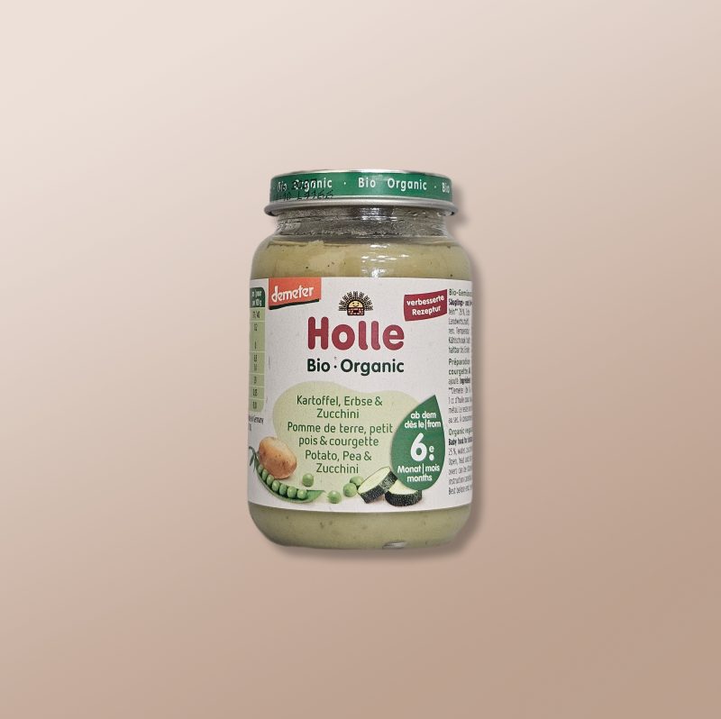 Holle Bio - Potato, Pea & Zucchini Puree +6m 190g