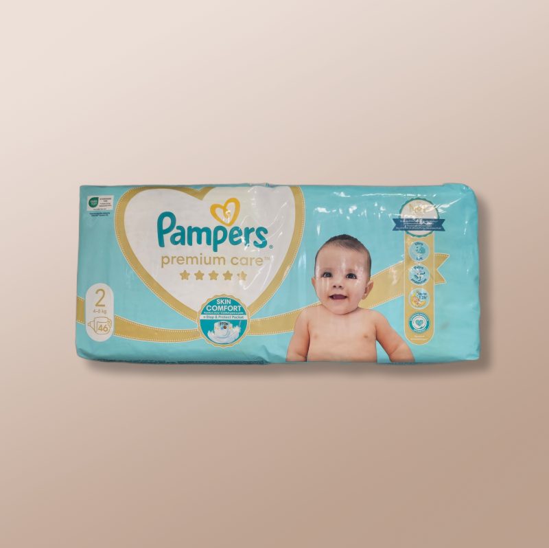 Pampers Premium Care 2 Diapers (4-8Kg) 46Pcs