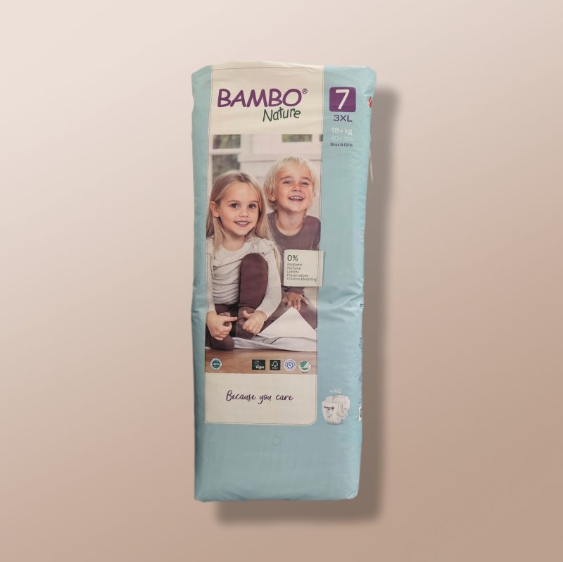 Bambo Nature - Diaper Slip Tall 7 3XL (18+Kg) 40Pcs