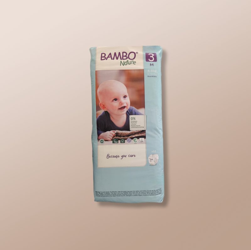 Bambo Nature – Diaper Slip M 3 (4-8Kg) 52Pcs