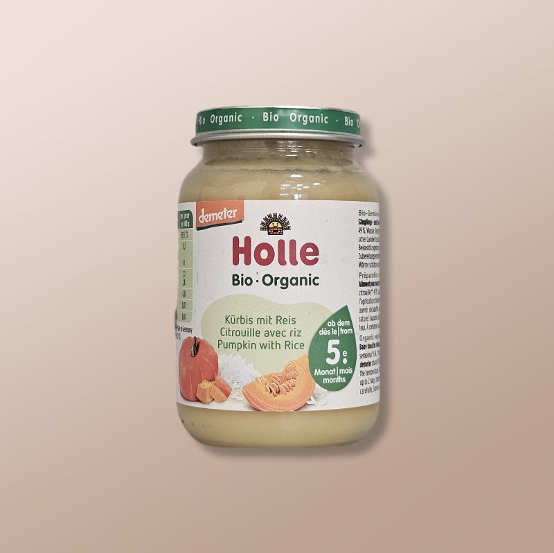 Holle Bio - Pumpkin With Rice Puree +5m 190g