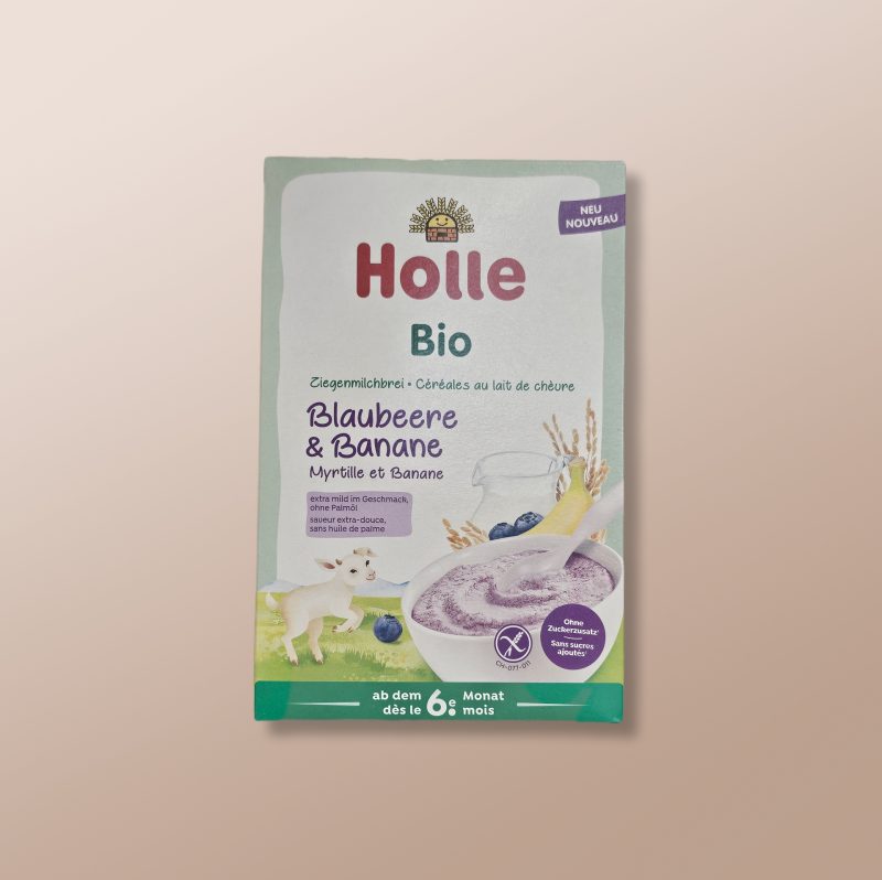 Holle Bio - Organic Blueberry and Banana Goat's Milk Porridge +6m 200g