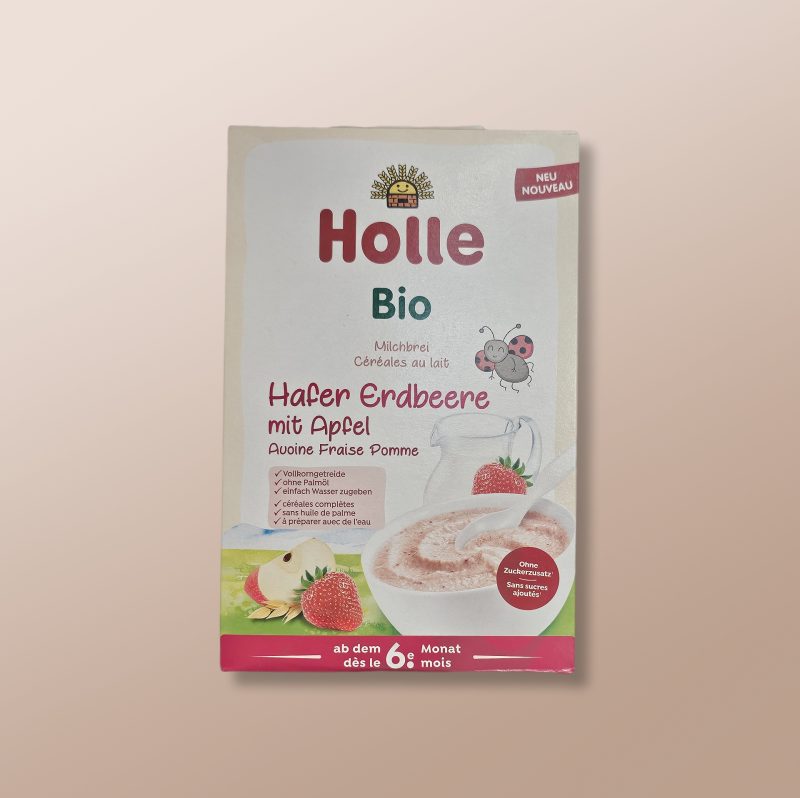 Holle Bio - Organic Milk Porridge Oat Strawberry with Apple +6m 250g
