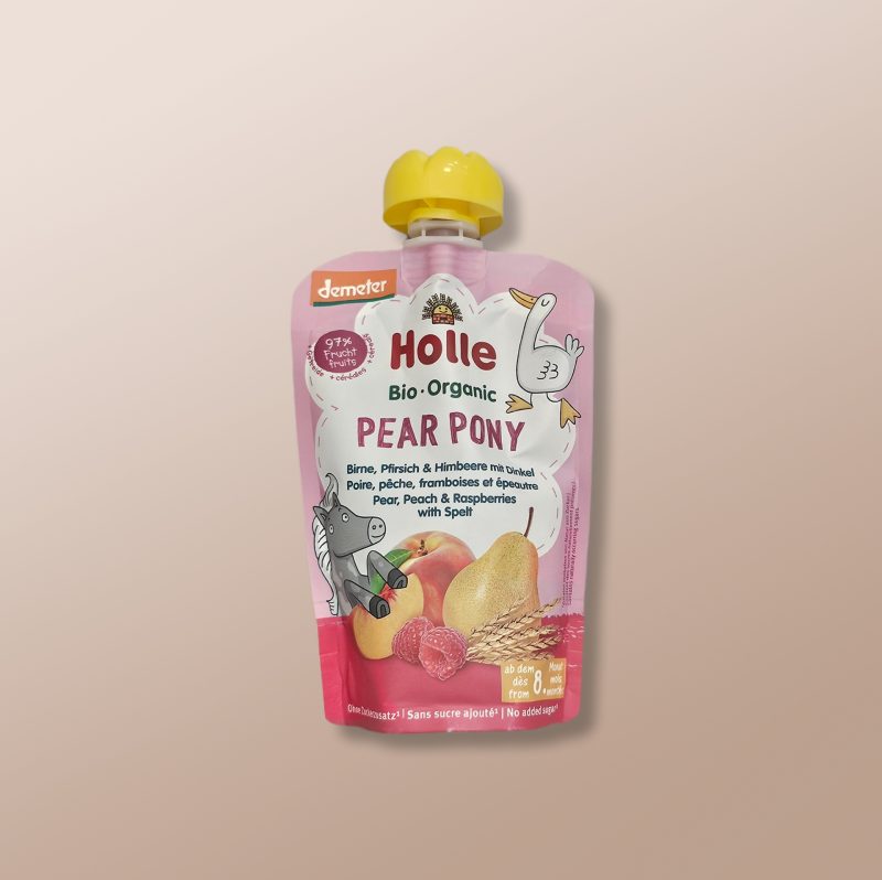 Holle Bio - Pear Pony Pouch +8m 100g