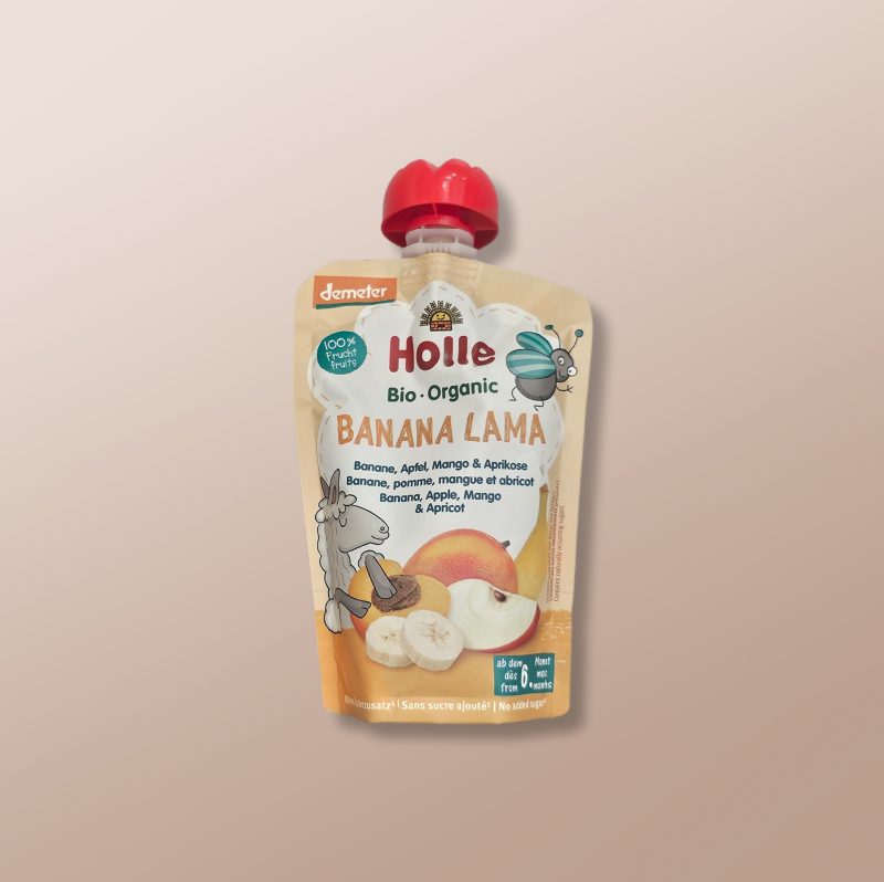 Holle Bio - Banana Lama Pouch +6m 100g