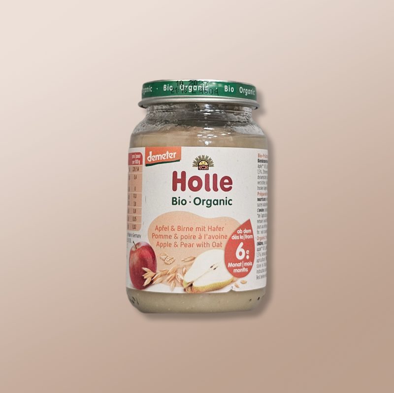 Holle Bio - Apple & Pear With Oat Puree +6m 190g