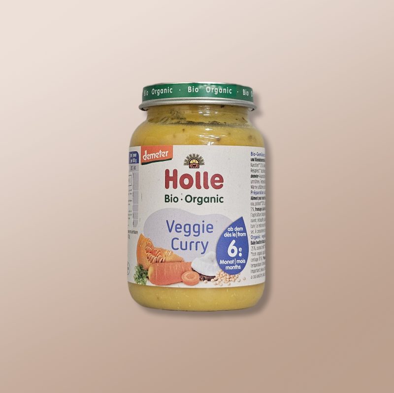 Holle Bio - Veggie Curry Puree +6m 190g