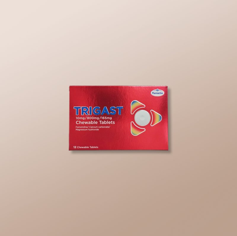 Trigast 10mg/800mg/165mg Chewable 12 Tablets