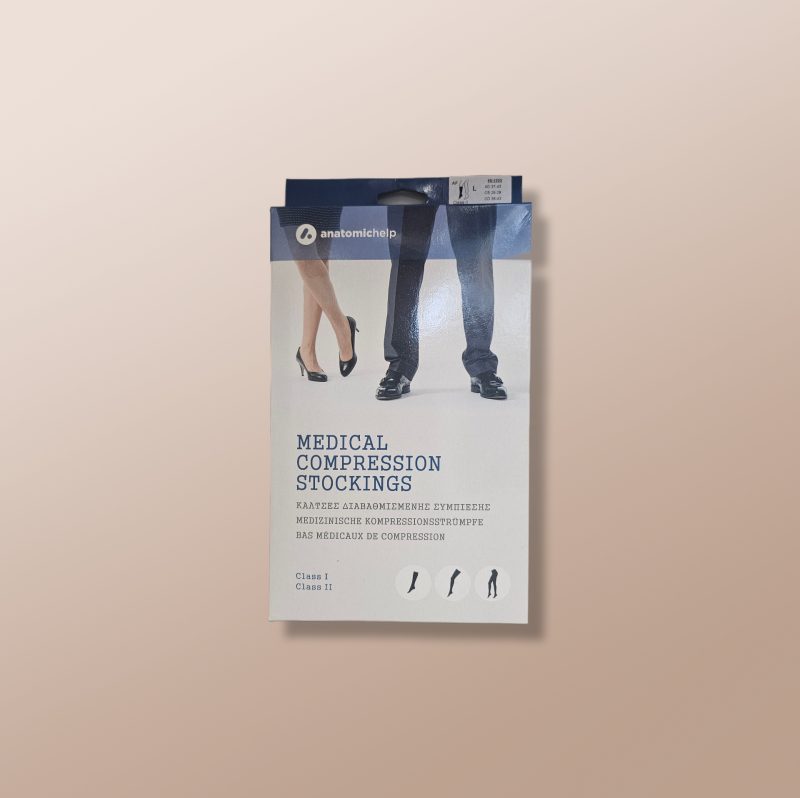 Anatomic Help - Medical Compression Stockings Class II Knee Open Toe L