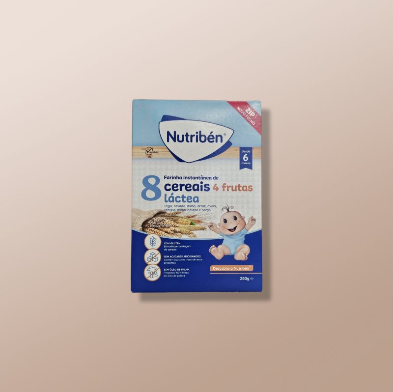 Nutriben - 8 Cereales 4 Fruits Lactea 250g