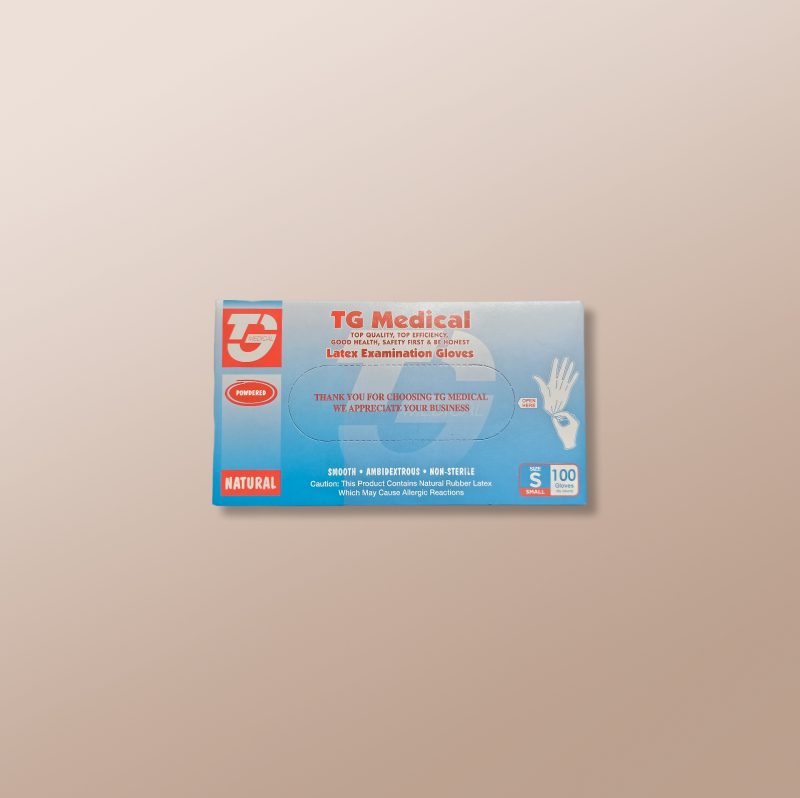 TG Medical - Powdered Latex Examination Gloves S