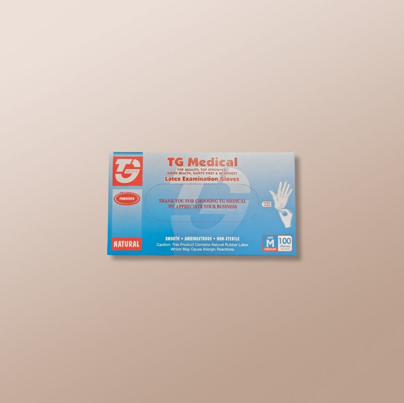 TG Medical - Powdered Latex Examination Gloves M