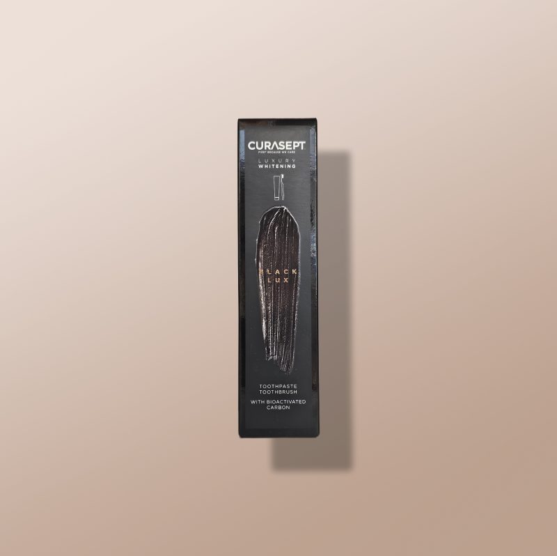 Curasept - Luxury Whitening Toothpaste + Toothbrush With Bioactivated Carbon 75ml