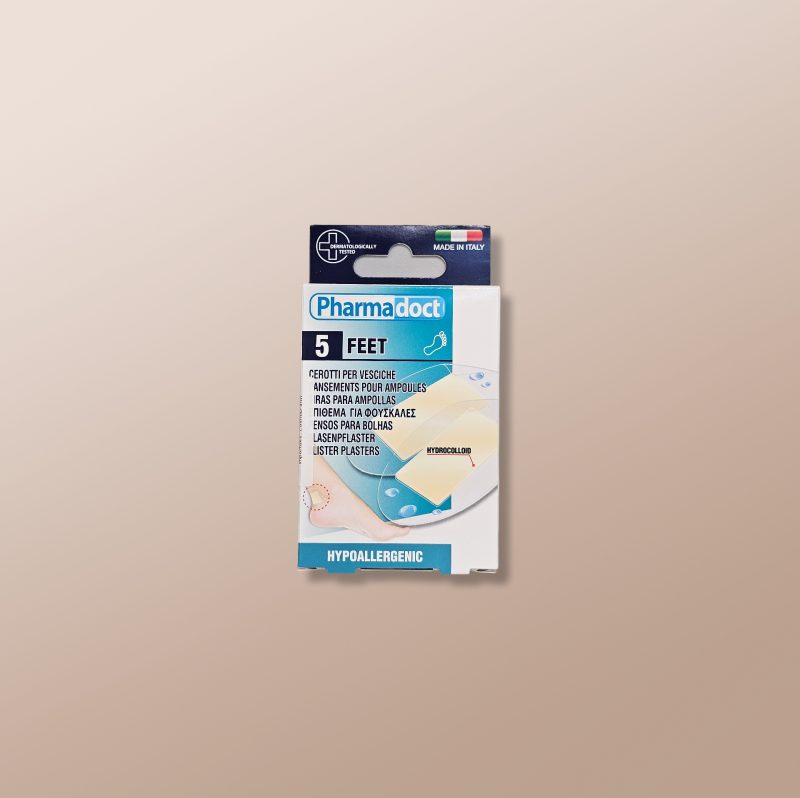 Pharmadoct Feet Hydrocolloid Blister Plasters 5Pcs