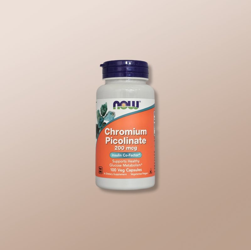 Now - Chromium Picolinate 200mcg 100 Capsules