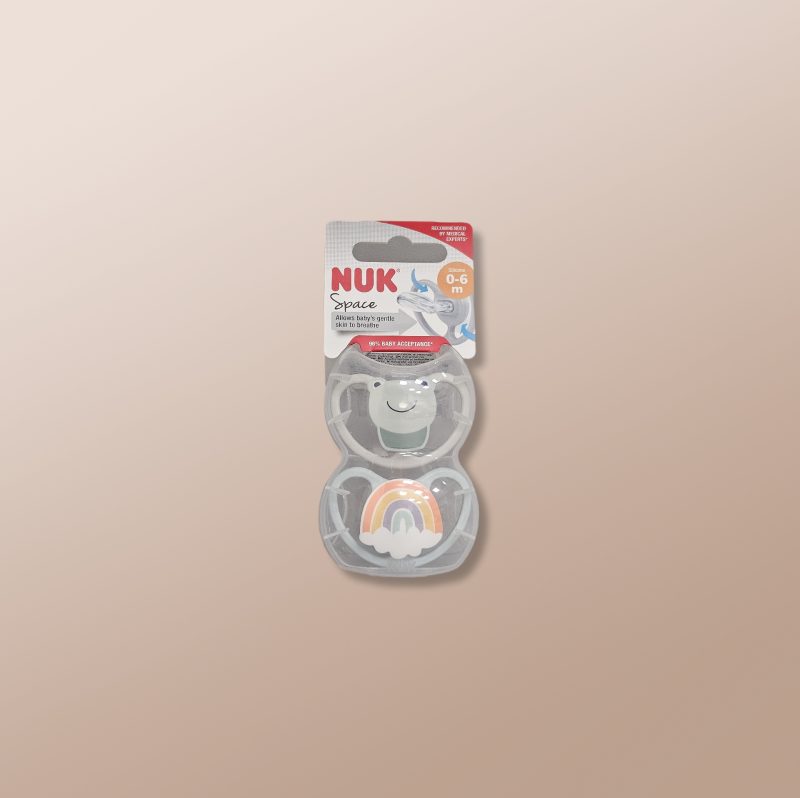 Nuk – Space Silicone Soother 0-6m x2