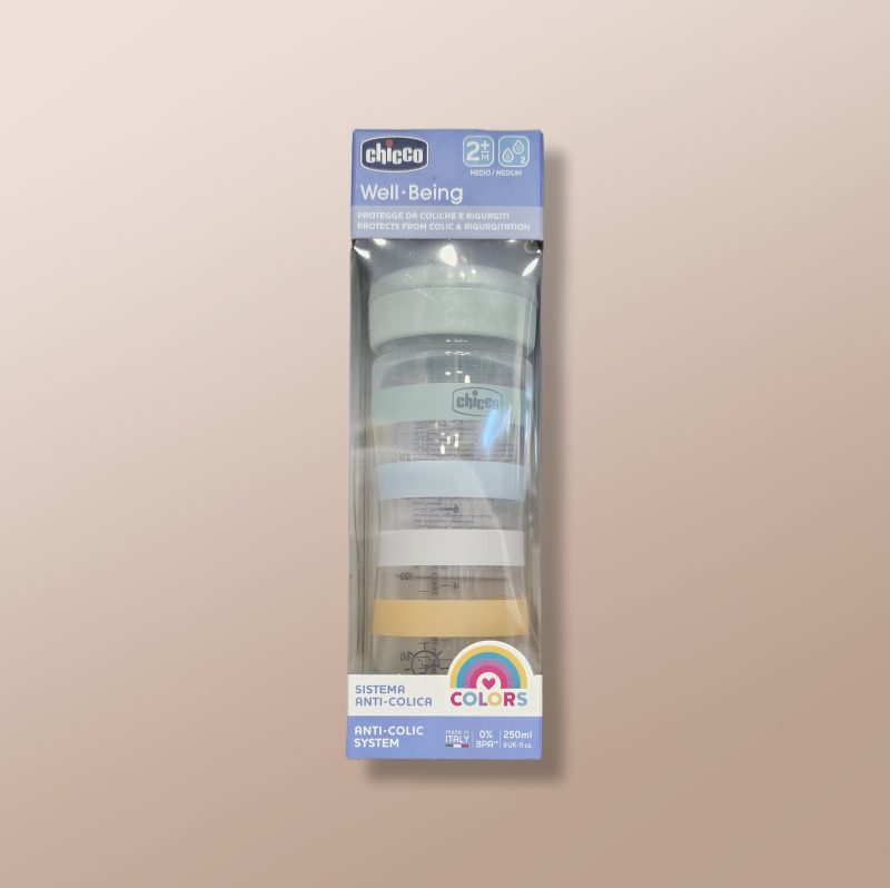Chicco - Well Being Plastic Feeding Bottle 2m+ 250ml