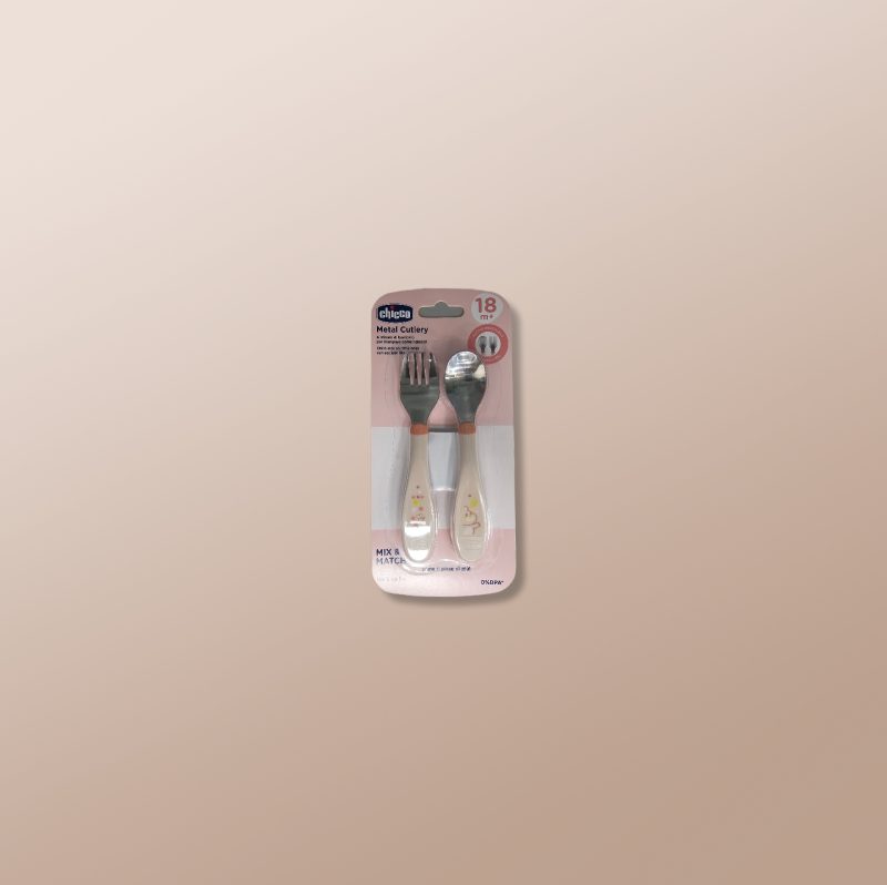 Chicco - Metal Cutlery 18m+