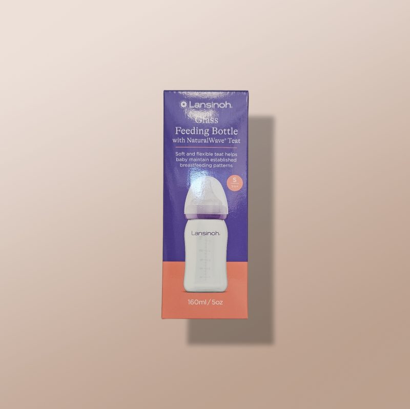 Lansinoh - Glass Feeding Bottle 1m+ 160 ml