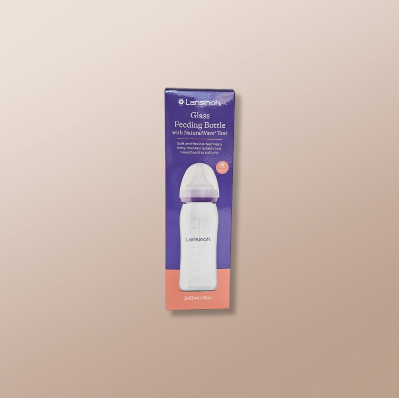 Lansinoh - Glass Feeding Bottle 3m+ 240ml